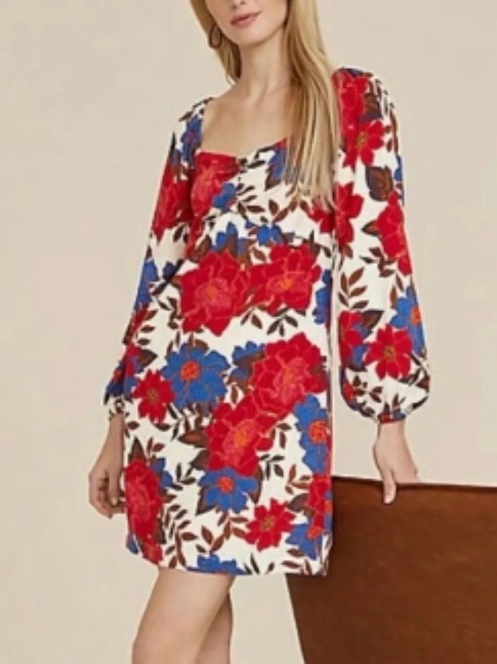 Maurices | Babydoll Smocked Floral Mini Dress | L
